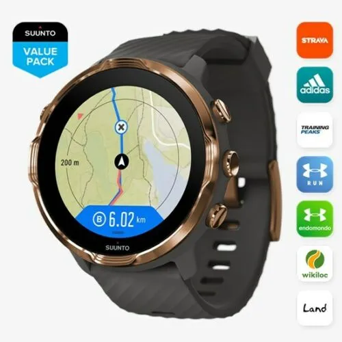 SUUNTO 7 Graphite Copper GPS Smartwatch With Versatile Sports Experience