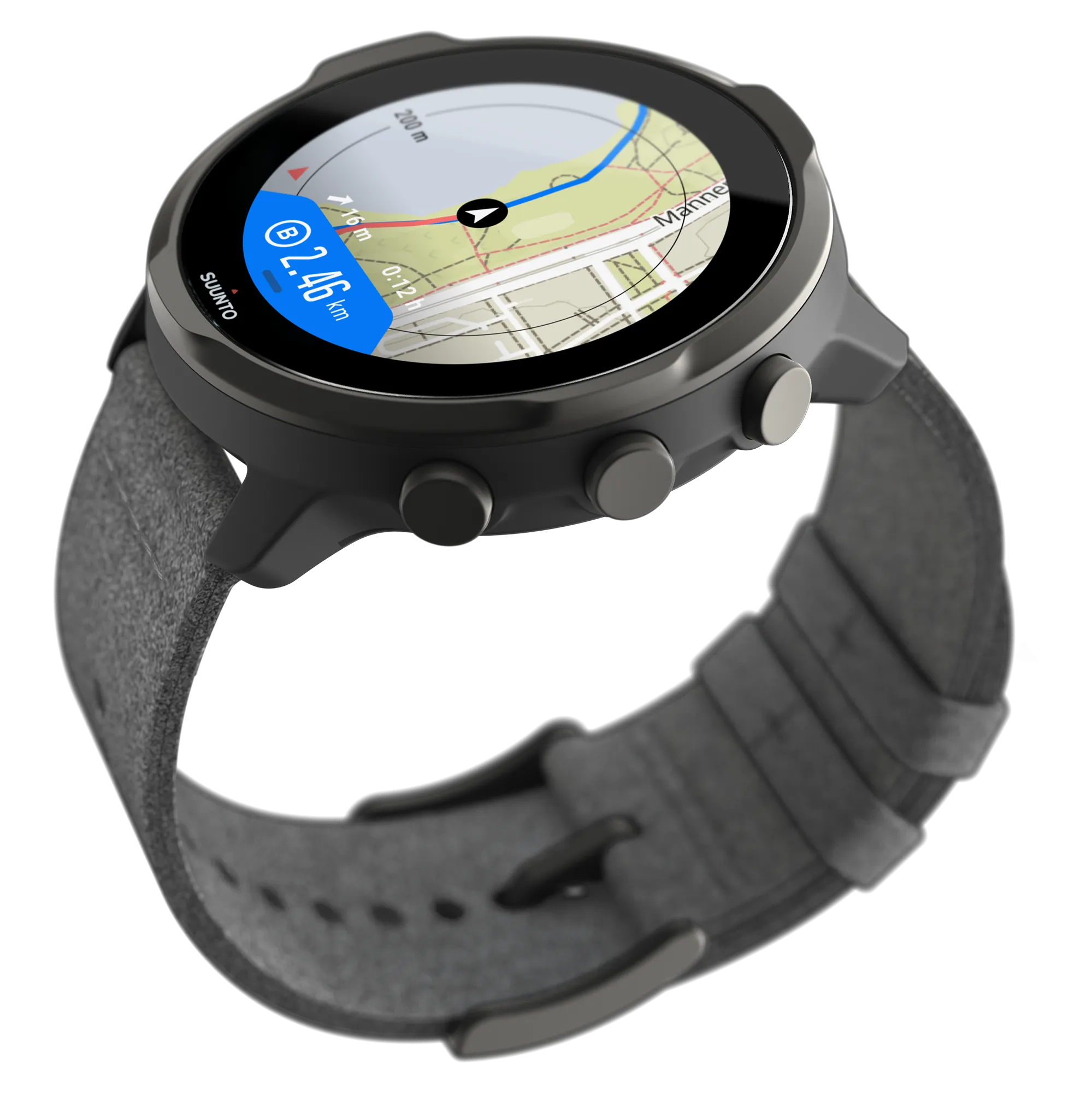 SUUNTO 7 Graphite Limited Edition GPS Smartwatch with Versatile Sports Experience with Gift Box and Wearable4U Power Bank Bundle