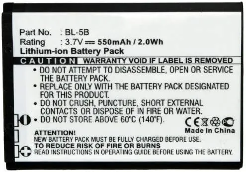 Synergy Digital GPS Battery, Compatible with VODAFONE Mini D100 GPS, (Li-ion, 3.7, 550mAh) Ultra High Capacity, Replacement for iSpan BTA002 Battery