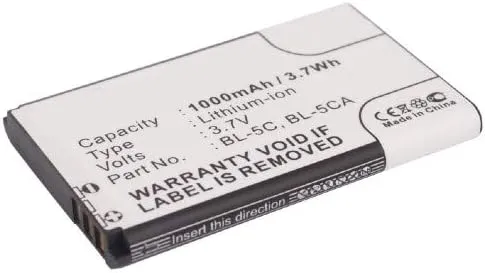 Synergy Digital GPS Battery, Compatible with VODAFONE V804NK GPS, (Li-ion, 3.7, 1000mAh) Ultra High Capacity, Replacement for Lark Bjorn BL-6SP Battery
