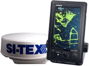 T-760 Compact Color Radar w/4kW 18 Dome - 7 Touchscreen Marine , Boating Equipment