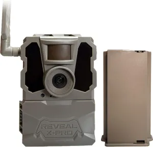 TACTACAM Reveal X PRO Cellular Trail Camera, Verizon and AT&T, NO Glow, Integrated GPS Tracking, Built in LCD Screen, HD Photo and HD Video (X-PRO) Reveal Lipo Lithium Battery Pack