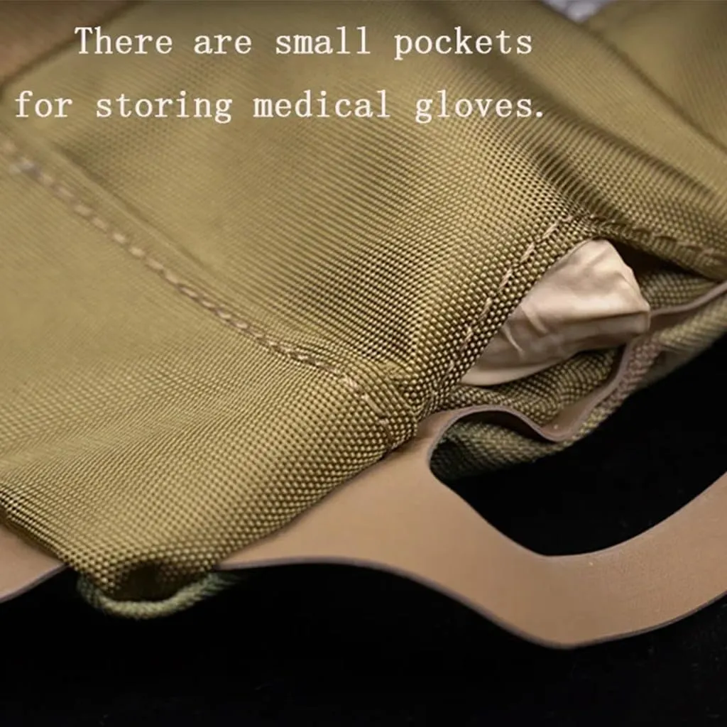 Tactical IFAK Pouch Roll and Carrier Medical Trauma Kit Pouch First Aid Kits Storage Vest Accessories EDC Outdoor Hunting (Color : WG)