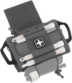 Tactical IFAK Pouch Roll and Carrier Medical Trauma Kit Pouch First Aid Kits Storage Vest Accessories EDC Outdoor Hunting (Color : WG)