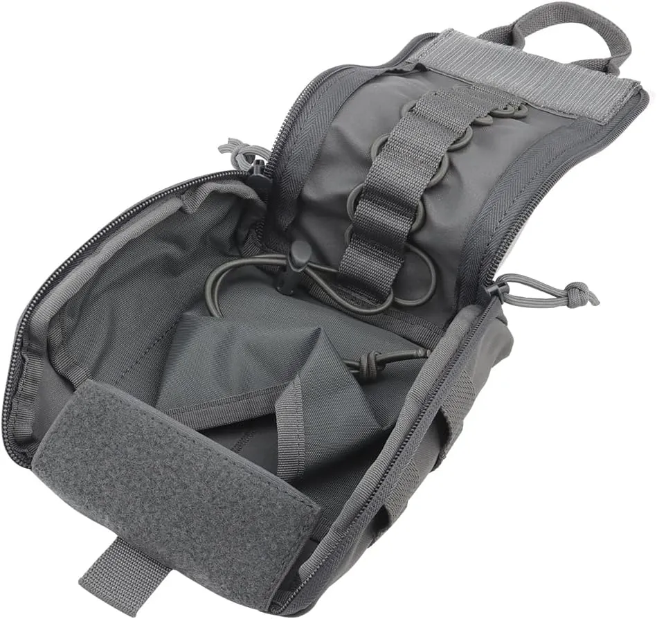 Tactical Rip-Away MOLLE First Aid Pouch Storage Pocket Bag Dump Pouch EMT IFAK Trauma Pouch