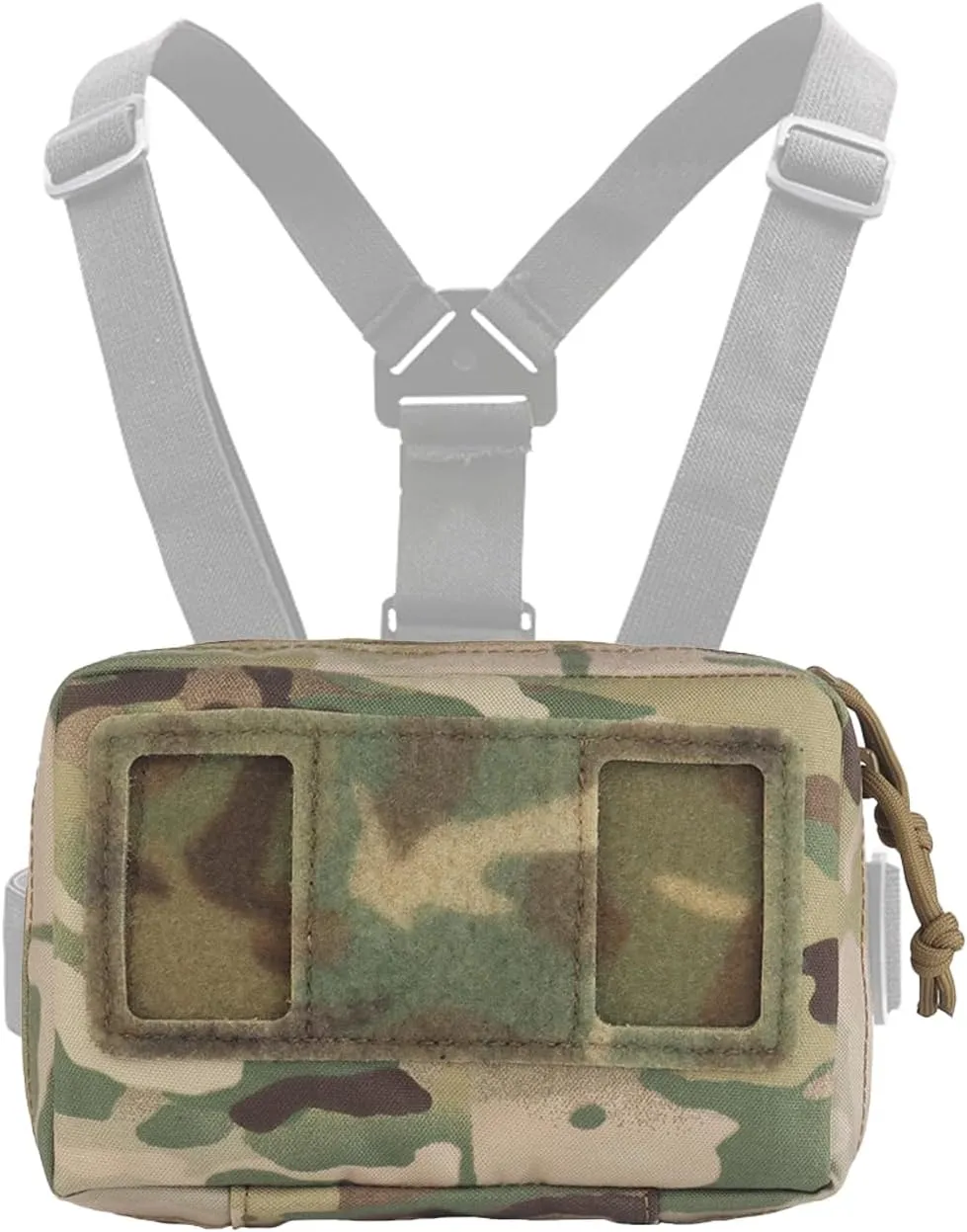 Tactical Vest Phone Holder Plate Carrier Pouch - for Plate Carrier Vest Attachments Phone Chest Mount Pouch - Folding Navigation Panel Specialized Outer for EDC and Outdoor Activities