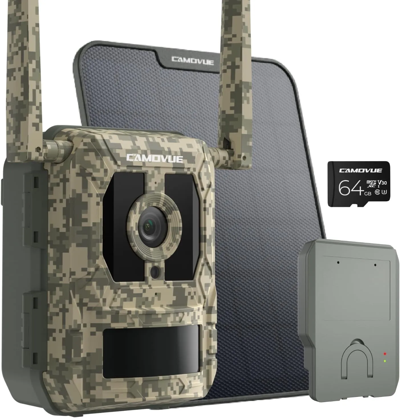 Talon Pro with Rechargeable Battery Pack and Solar Panel Bundle, 4K Ultra HD Live View, 0.2s Trigger Speed, Game Camera with GPS and Non-Glow IR Night Vision