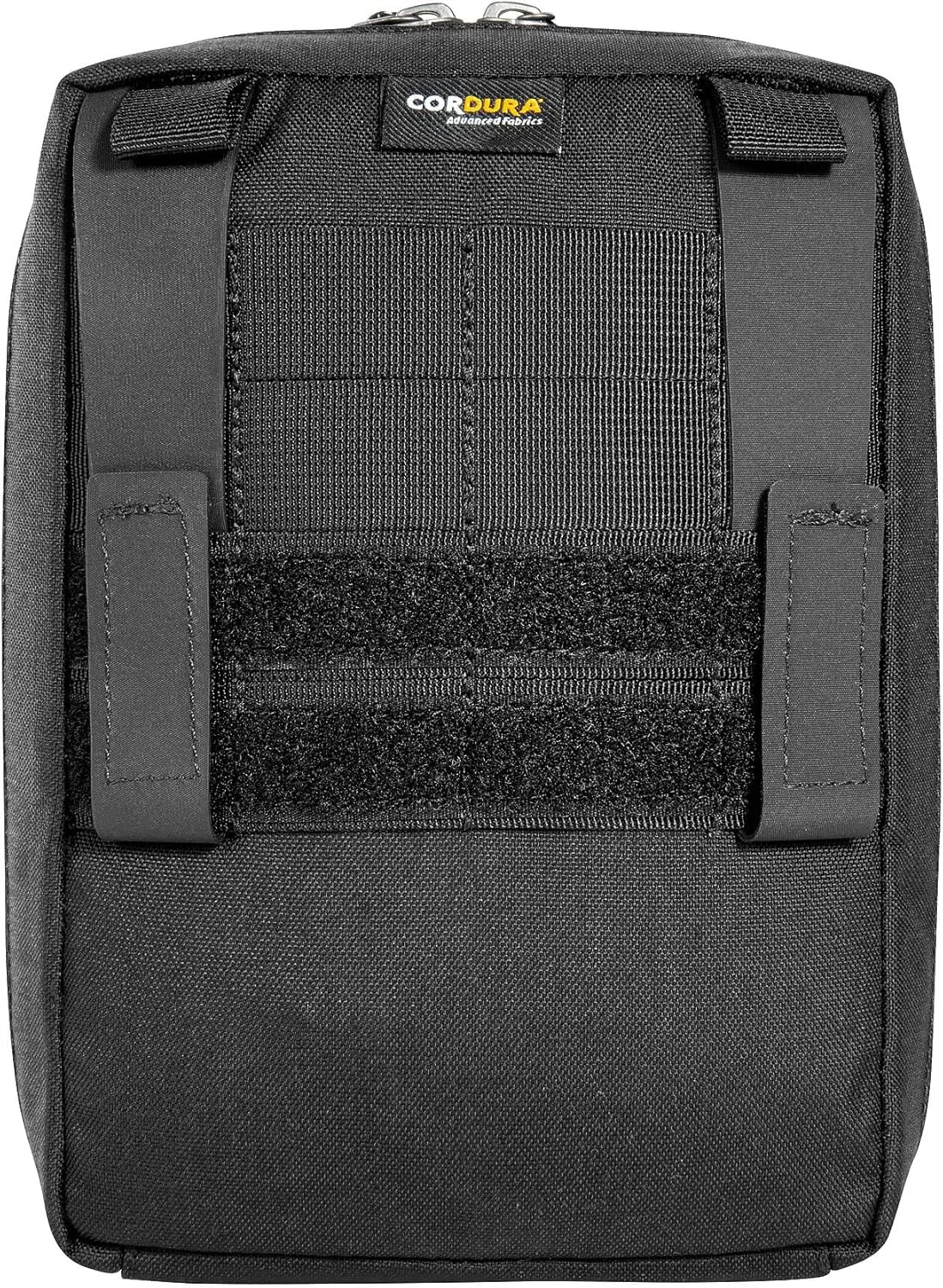 Tatonka Universal Pouch - Robust Accessory Bag for Backpacks and Hip Bags with Modular Attachment System (MOLLE etc.) in Various Sizes, Black, 20 x 14 cm, Rucksack