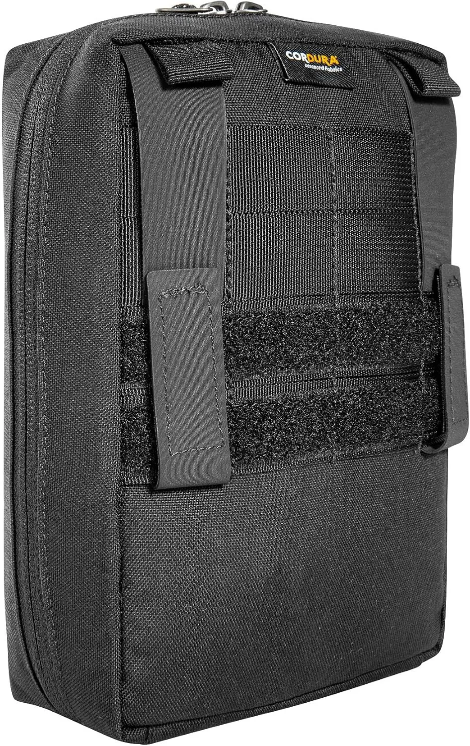 Tatonka Universal Pouch - Robust Accessory Bag for Backpacks and Hip Bags with Modular Attachment System (MOLLE etc.) in Various Sizes, Black, 20 x 14 cm, Rucksack