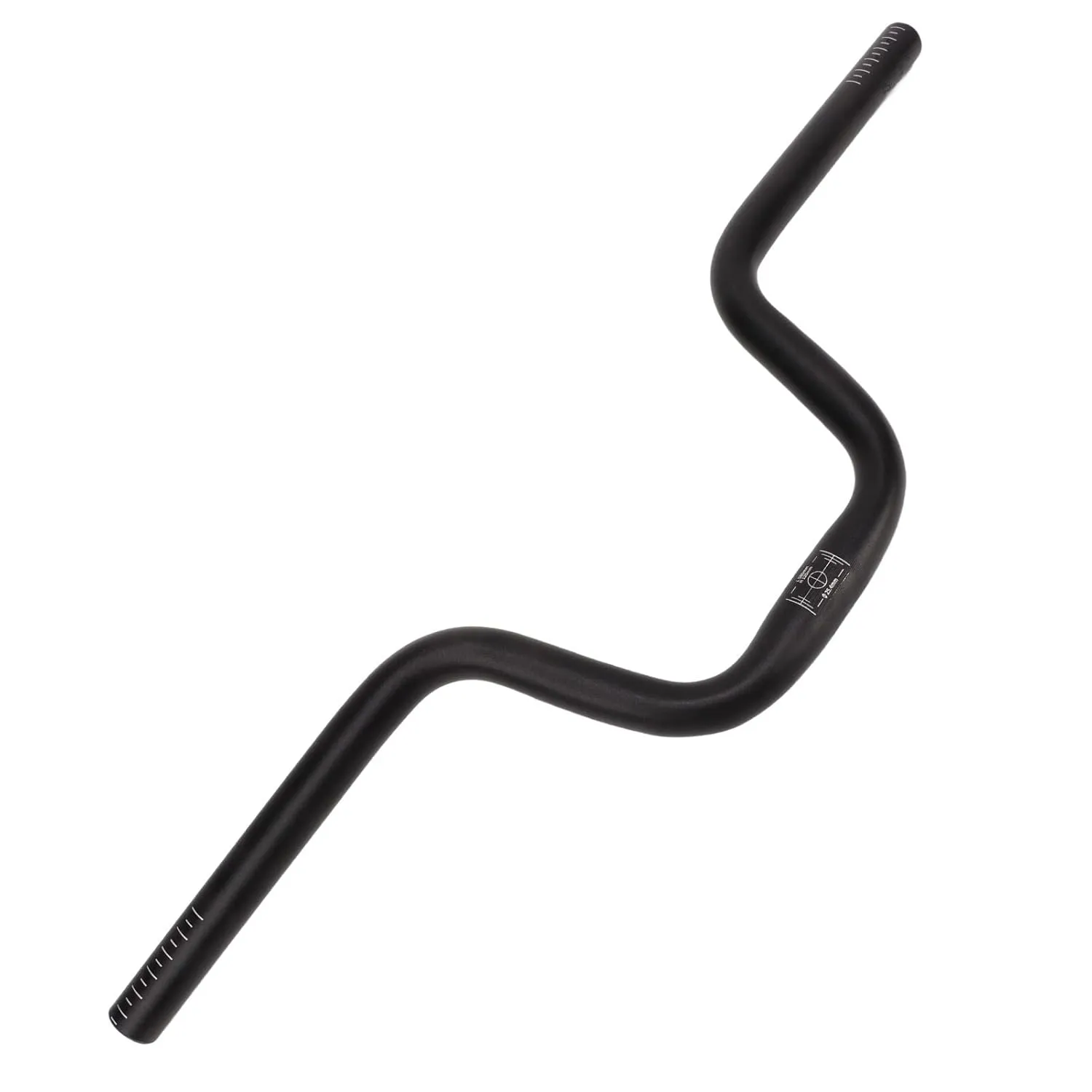 Tbest Road Handlebars, Mountain Handlebar 25.4mm Diameter 580mm Extra Long Handlebar Aluminum Alloy Folding Road (120mm / 4.7in Height)
