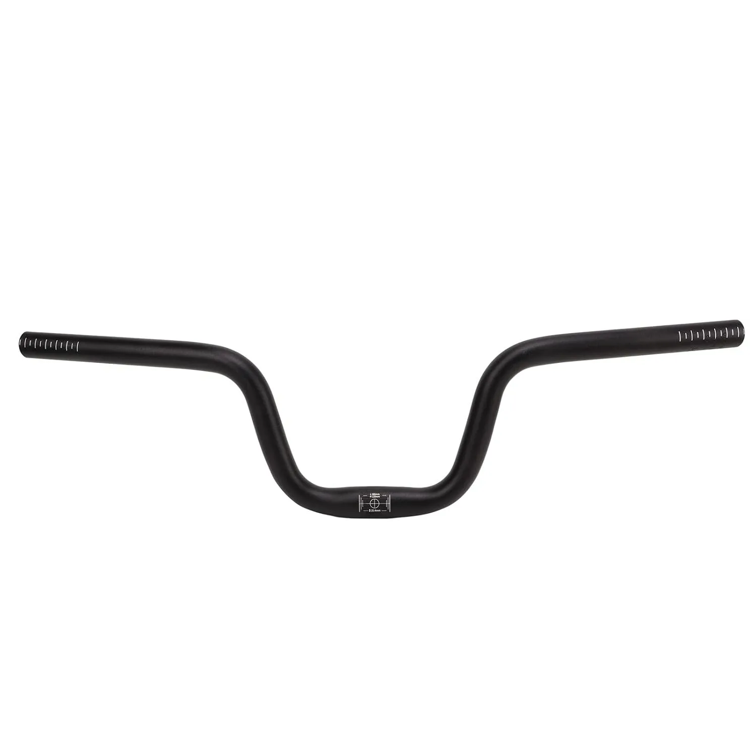 Tbest Road Handlebars, Mountain Handlebar 25.4mm Diameter 580mm Extra Long Handlebar Aluminum Alloy Folding Road (120mm / 4.7in Height)