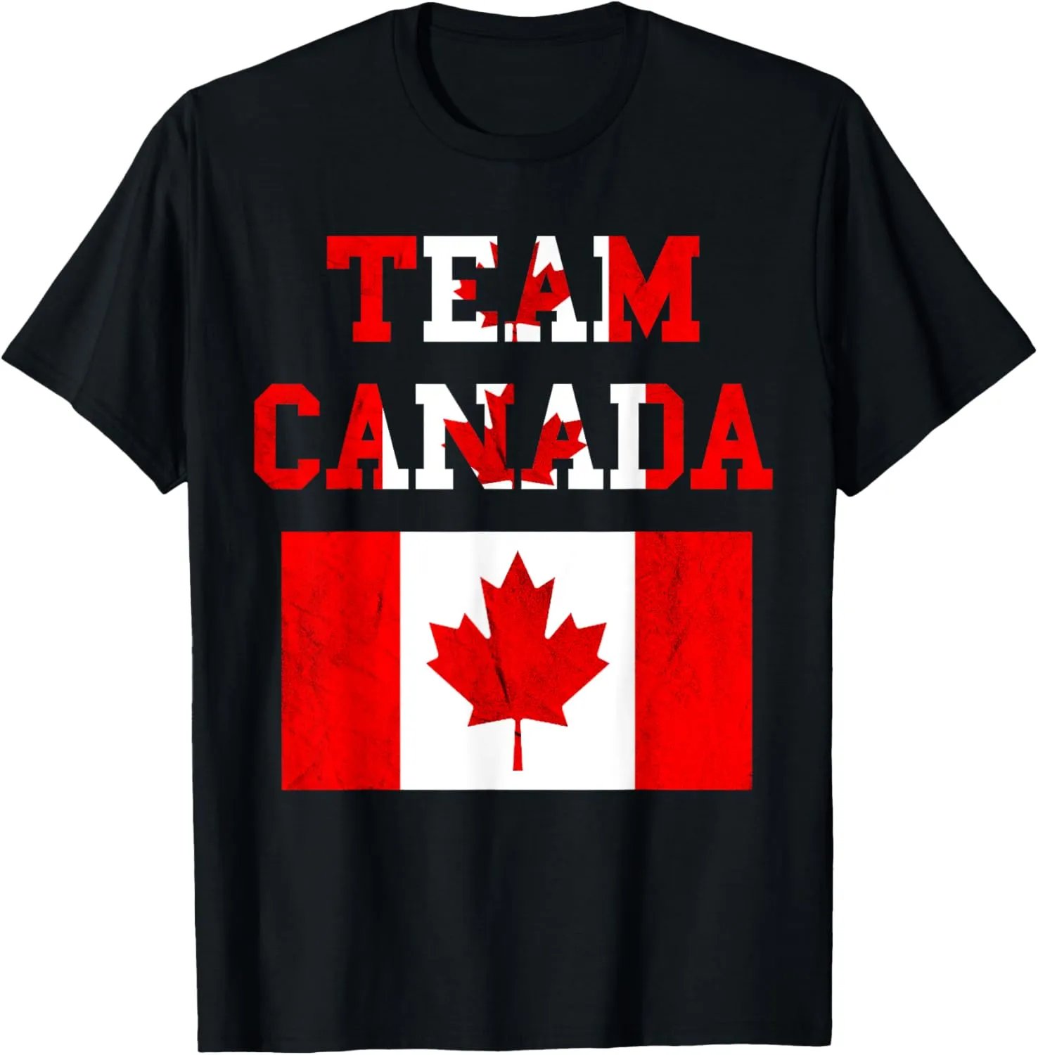 Team Canada Maple Leaf Canadian Soccer Team Canada Flag T-Shirt