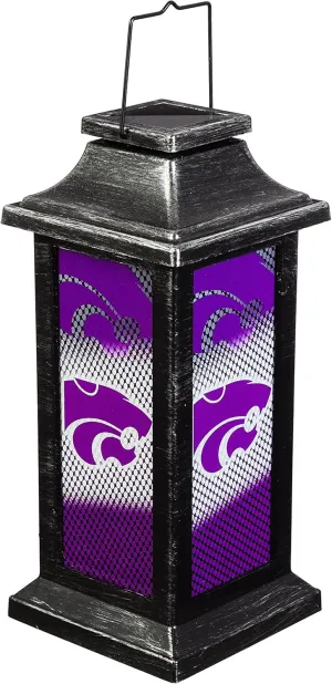 Team Sports America Kansas State University Solar-Powered Outdoor Safe Hanging Garden Lantern
