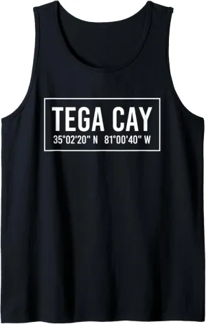 TEGA CAY SC SOUTH CAROLINA Funny City Coordinates Home Gift Tank Top