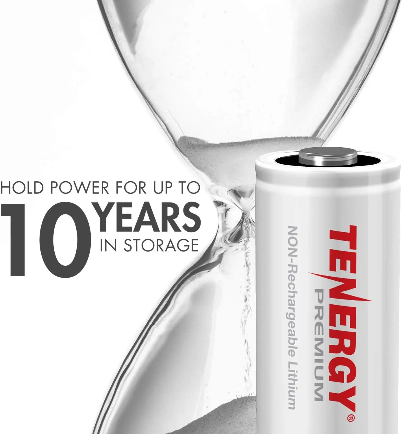 Tenergy Premium 40 Pack NonRechargeable CR123A 3V Lithium Battery, Primary Battery for Arlo Cameras, Photo Lithium Batteries, Smart Sensors, and More