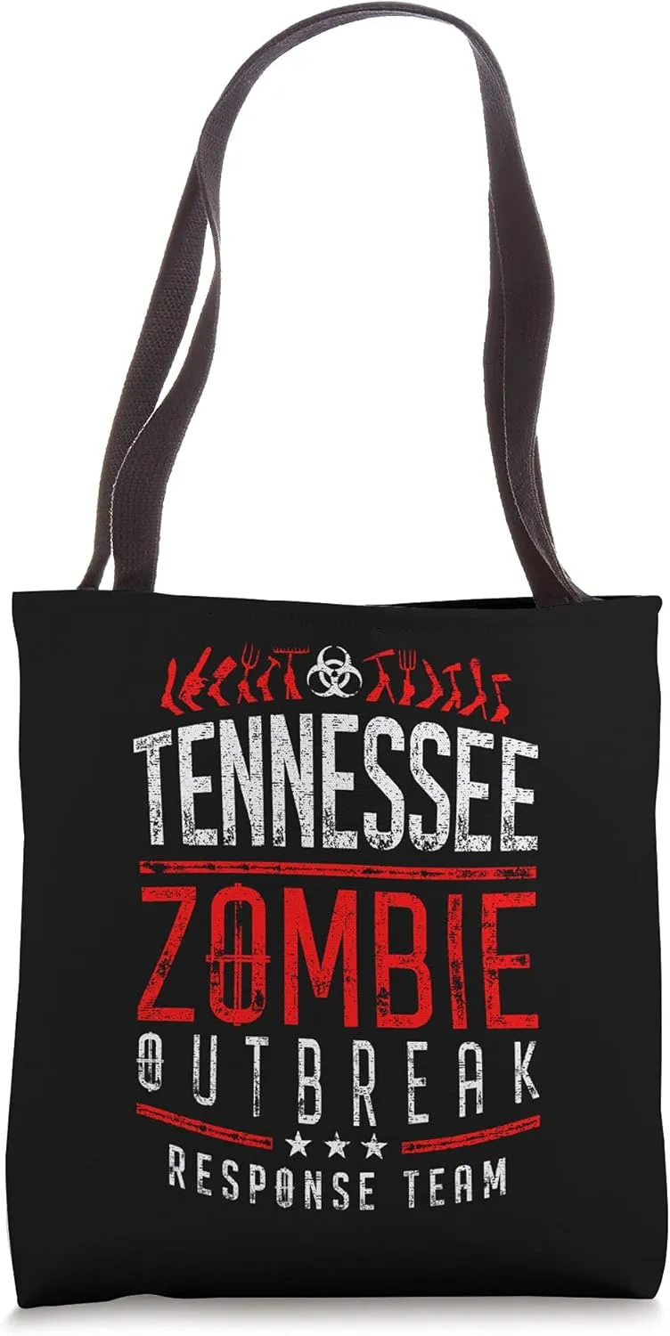 Tennessee Zombie Outbreak Response Team Halloween Tote Bag