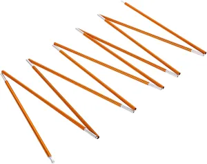 Tent Pole Repair Kit, 2Pcs Aluminium Alloy Tent Rod Tent Poles Replacement Tent Supporting Rod for Hiking Camping