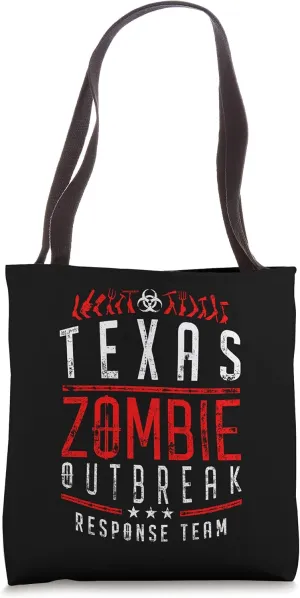 Texas Zombie Outbreak Response Team Halloween Tote Bag