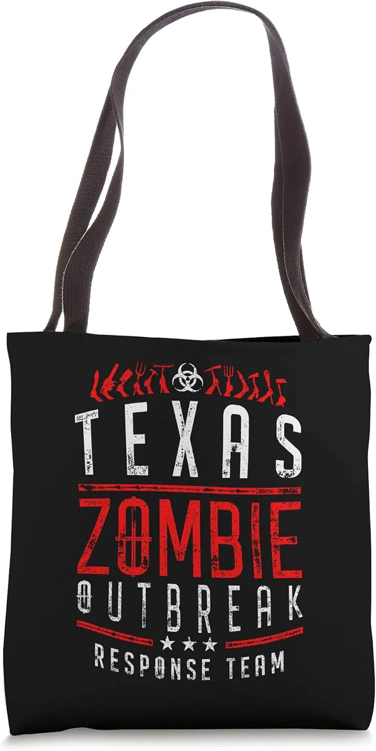 Texas Zombie Outbreak Response Team Halloween Tote Bag