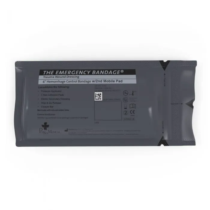 The Emergency Bandage Trauma Wound Dressing (6in w/Pad)