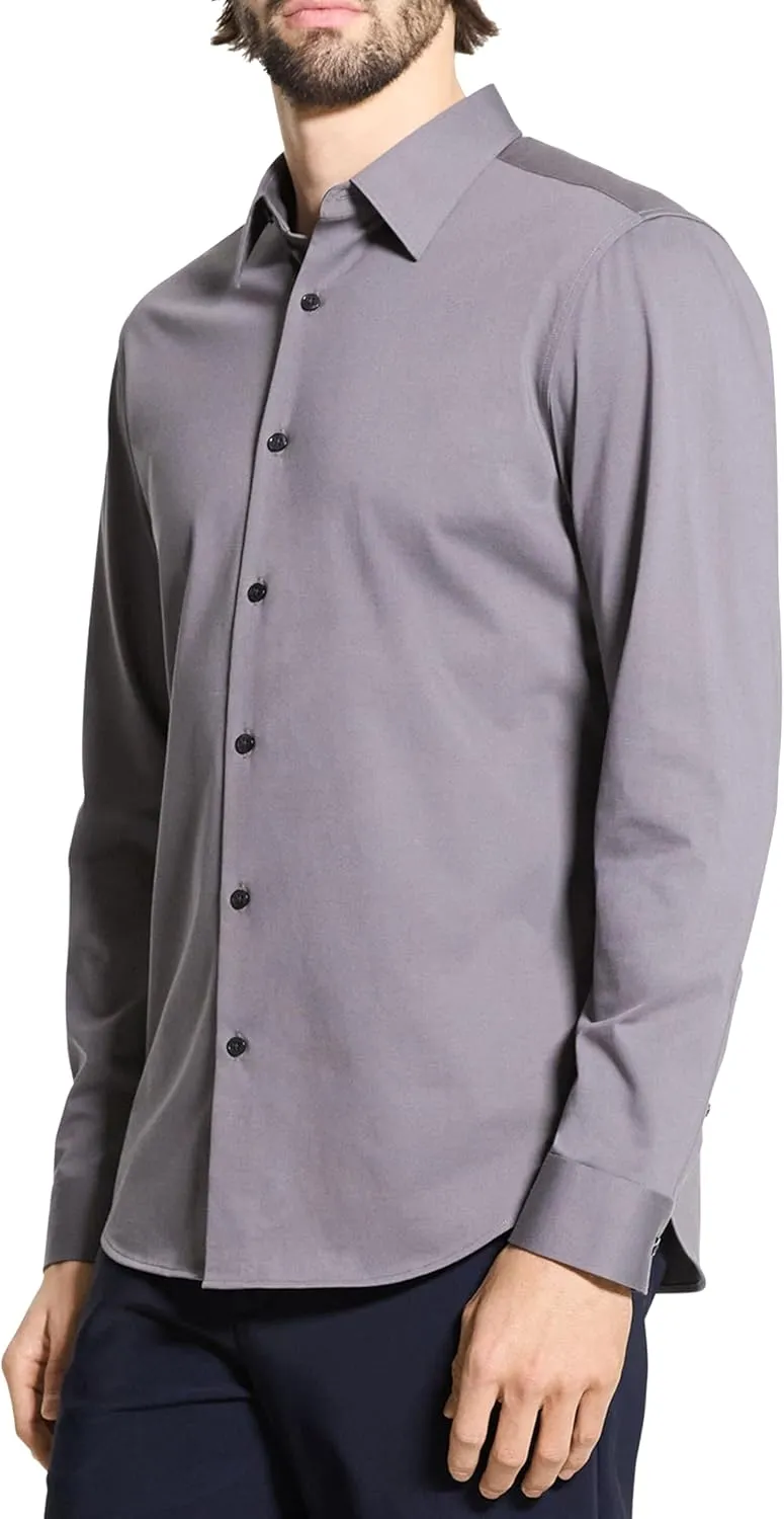 Theory Men's Sylvain Shirt in Structure Knit