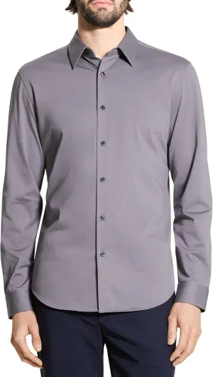 Theory Men's Sylvain Shirt in Structure Knit