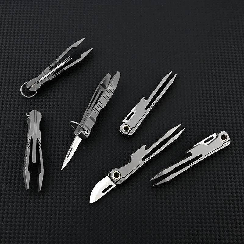 Titanium Multi-Tool Tweezer Knife - Durable Everyday Tool