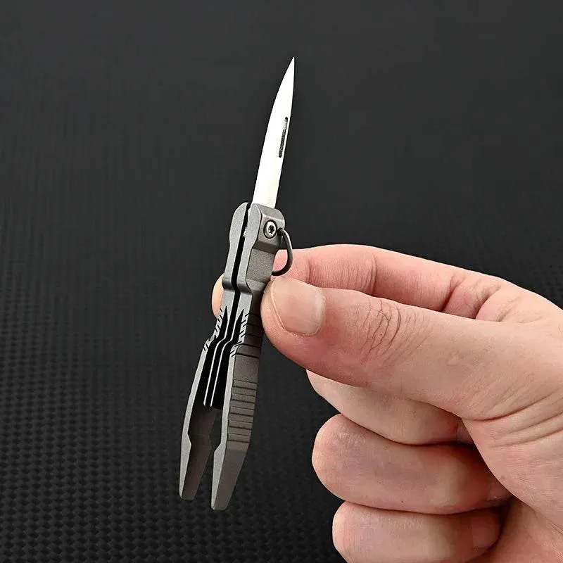 Titanium Multi-Tool Tweezer Knife - Durable Everyday Tool