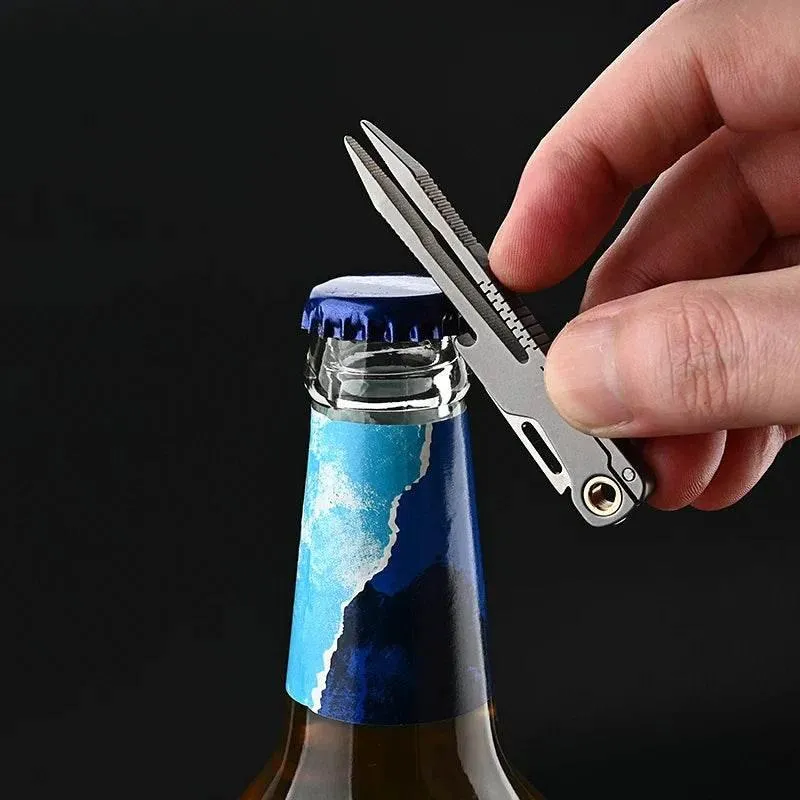 Titanium Multi-Tool Tweezer Knife - Durable Everyday Tool