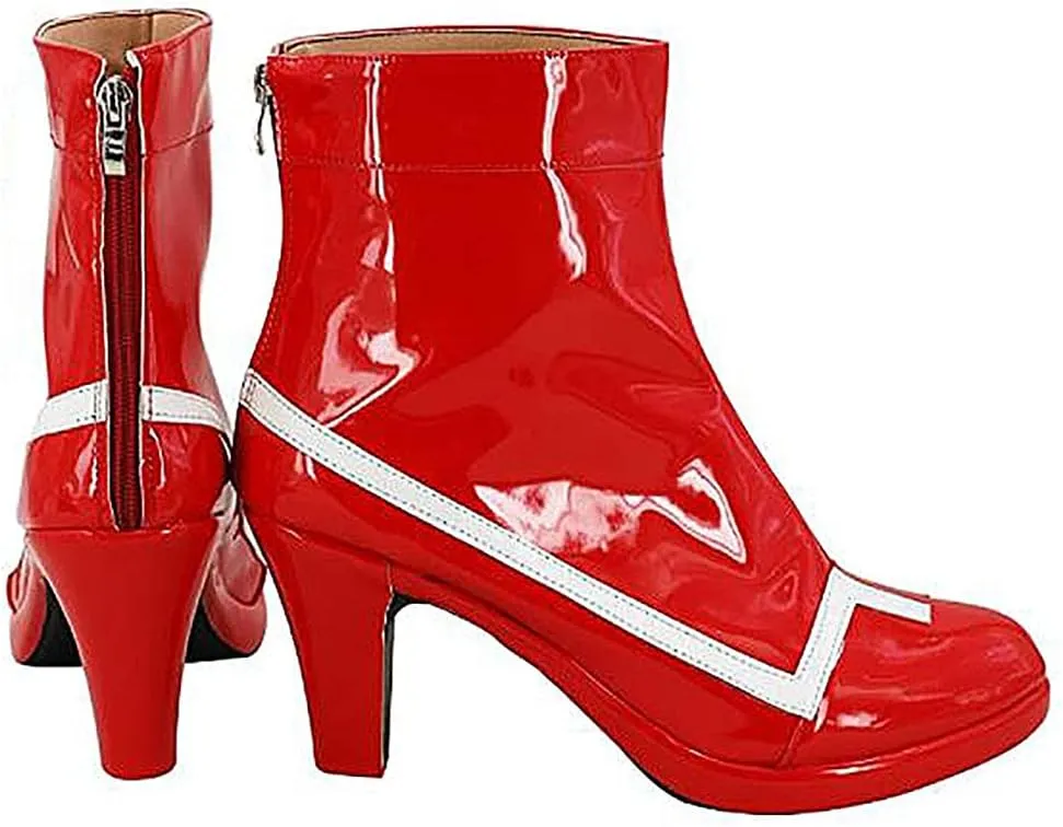 Tkieio Darling Cosplay Shoes Darling Cosplay Boots PU Leather Shoes Boots