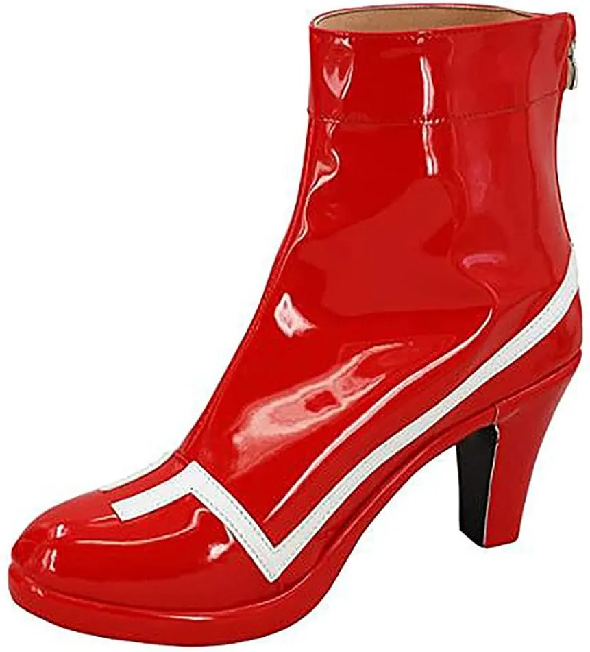 Tkieio Darling Cosplay Shoes Darling Cosplay Boots PU Leather Shoes Boots