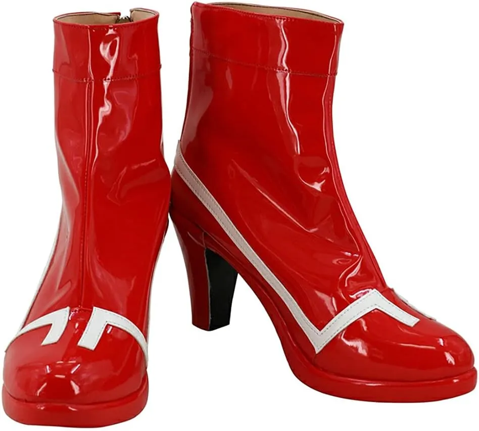 Tkieio Darling Cosplay Shoes Darling Cosplay Boots PU Leather Shoes Boots