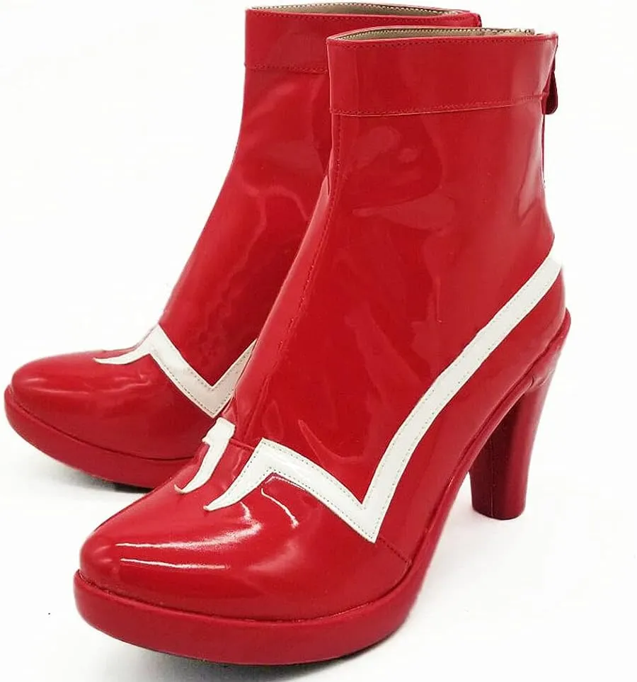 Tkieio Darling Cosplay Shoes Darling Cosplay Boots PU Leather Shoes Boots