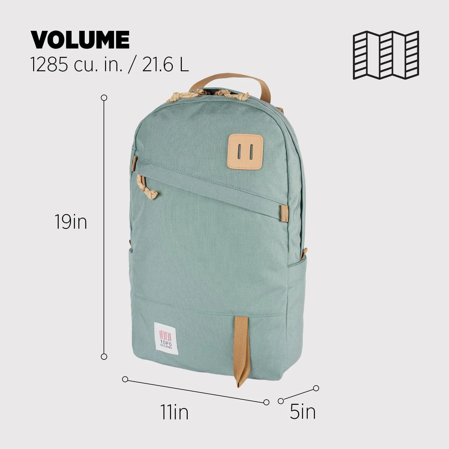 Topo Designs Daypack Classic - Mineral Blue/mineral Blue - One Size