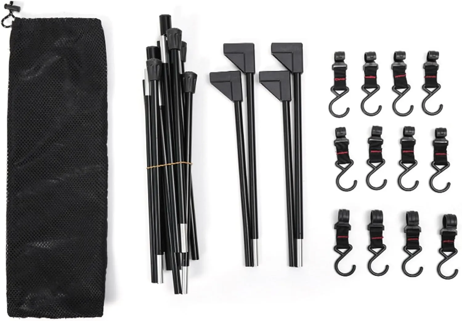 Topyond Camping Hanging Rack, Lightweight Aluminum Alloy Double Layer Tripod with Hooks for Outdoor Cooking and Storage, Camping Hanging Rack for Garden, Patio, and Hiking