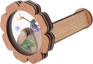 Totority Wooden Kids Kaleidoscope Kit Creative Refillable Toy Funny Kids Present Portable Kaleidoscope for Travel