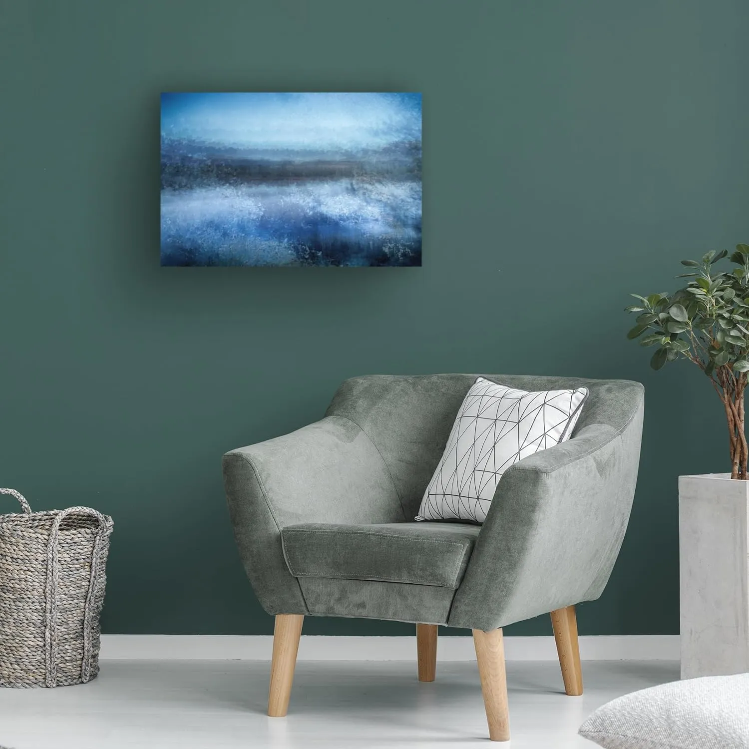 Trademark Fine Art Canvas Wall Art - Cicek Kiral 'Winter Is Cold As Ice' Wall Art for Living Room, Bedroom, or Office Décor 47 x 30 Inches