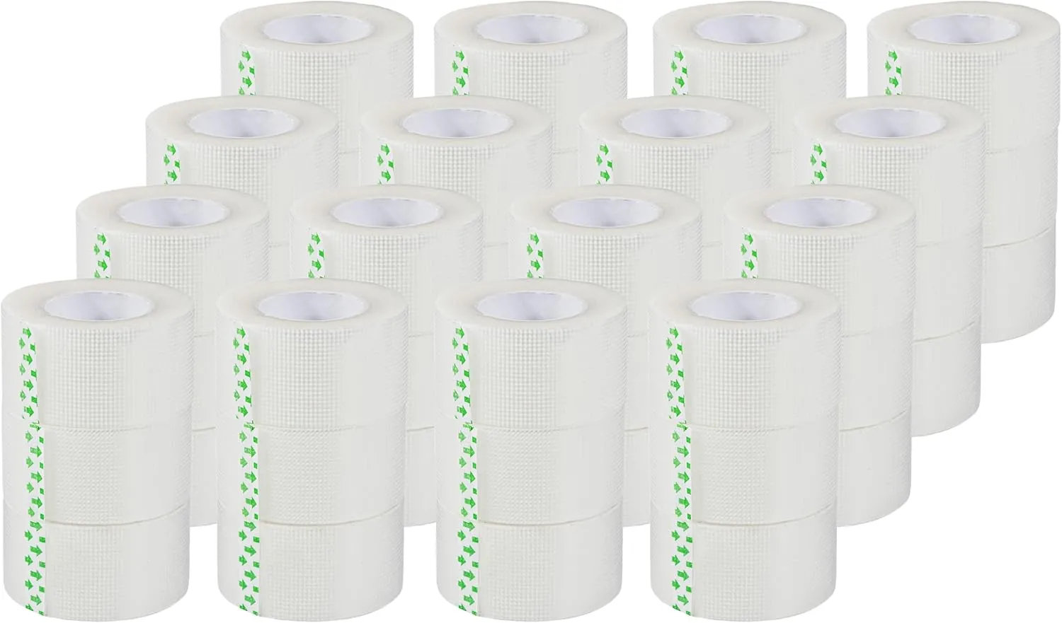 Transparent Medical Tape [Pack of 48 Rolls] Clear Emergency First Aid Bandage Tape for Wound Dressing Care - 1 inch x 10 Yds Breathable Latex Free (48)