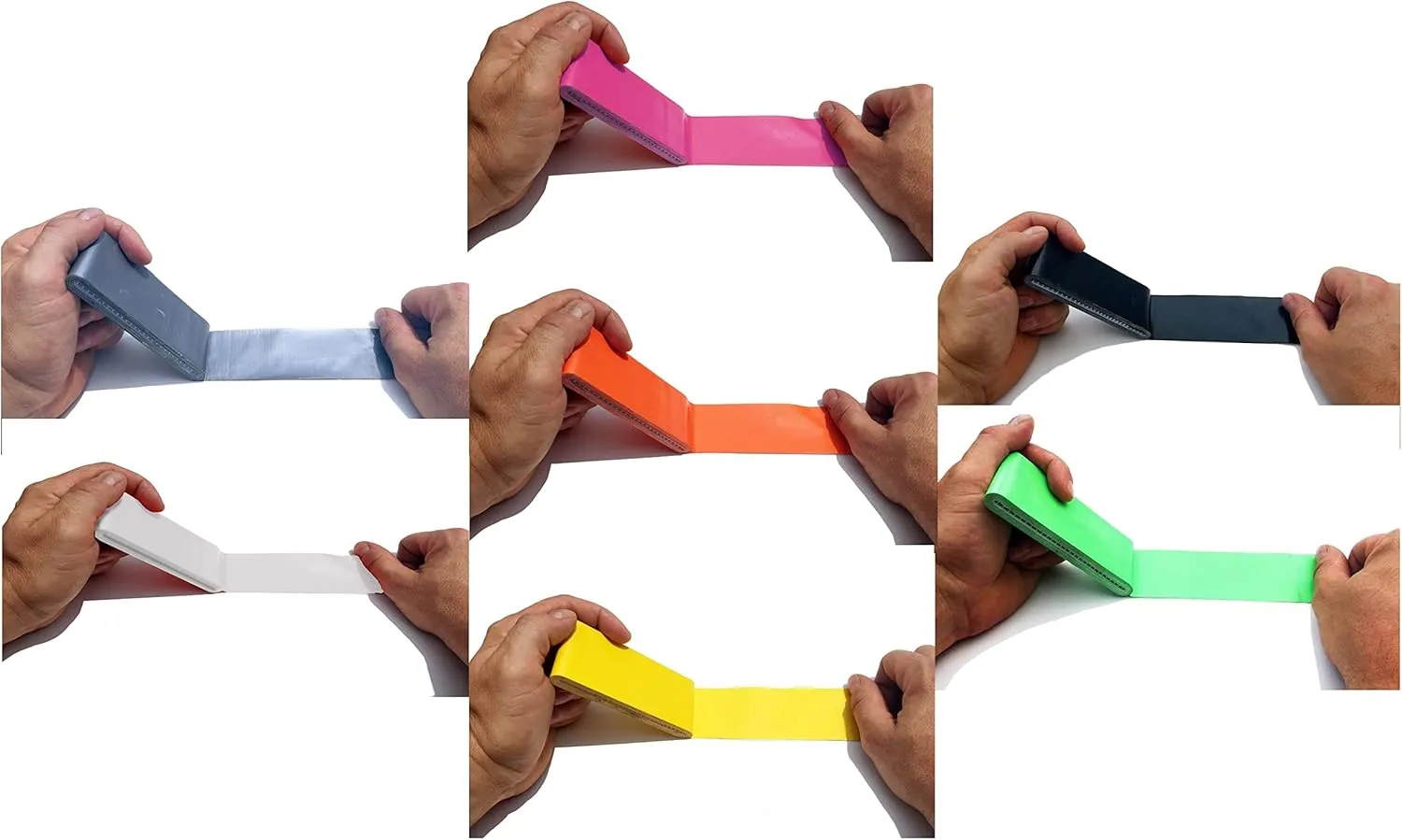 Travel Size Pocket Duct Tape 10-Pack | 1.88 inches x 5 Yards per Flat Pack (10-Pack, Rainbow Assortment)