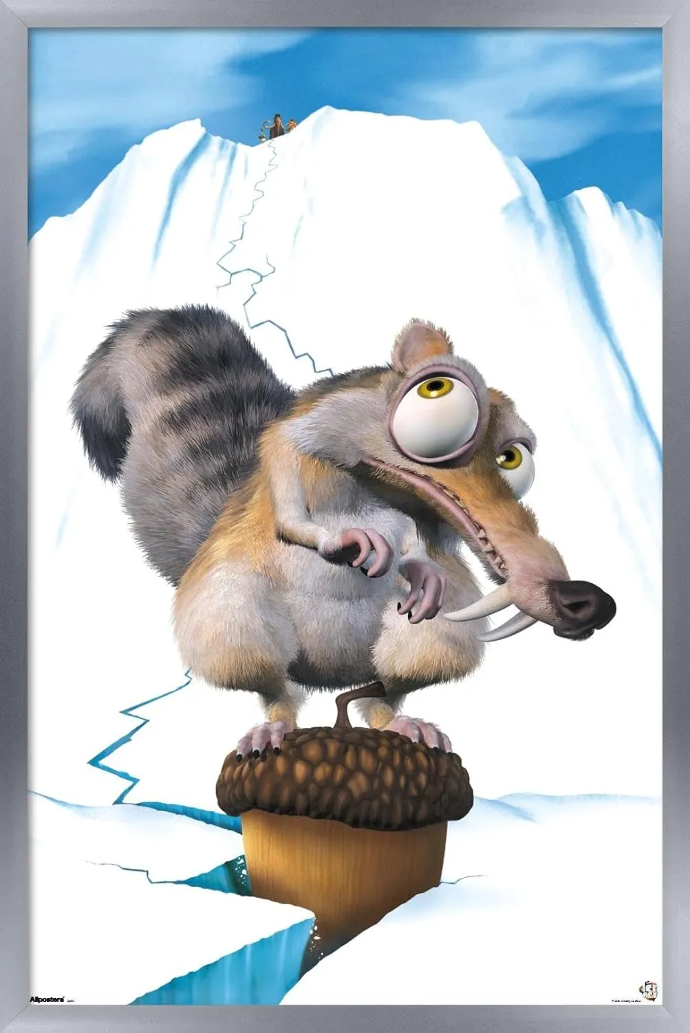 Trends International Ice Age (2002) - Scratch One Sheet Wall Poster, 22.4L x 14.7W, Silver Framed Version