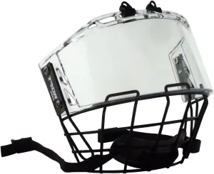 TronX S920 Senior Full Hockey Helmet Cage & Shield Clear Certified Anti-Fog/Anti-Scratch Combo Hybrid - Upgraded New 2024 Model