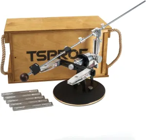TSPROF - K03 Pro Hunter AL Sharpening Kit, Knife Sharpener, Knife Sharpening Kit for All Types of Knives and Tools, Knife Sharpening Device with Stones, Made of Steel and High Strength Aluminum Alloy