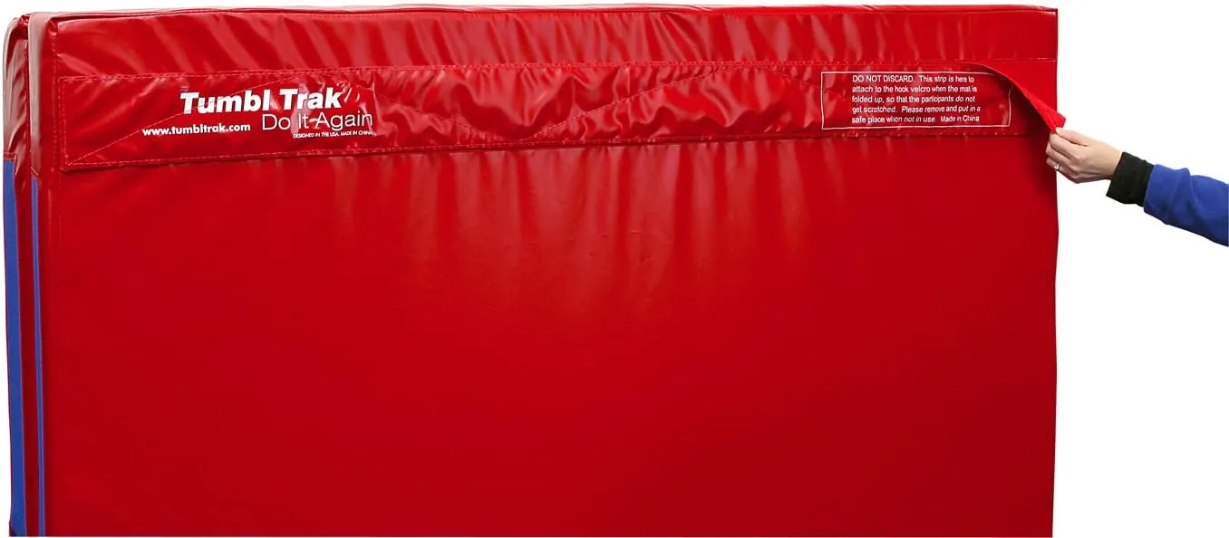 Tumbl Trak Folding Practice Mat, 5ft x 10ft x 8in, Crash Pad for Gymnastics, Cheerleading, Dance and Martial Arts