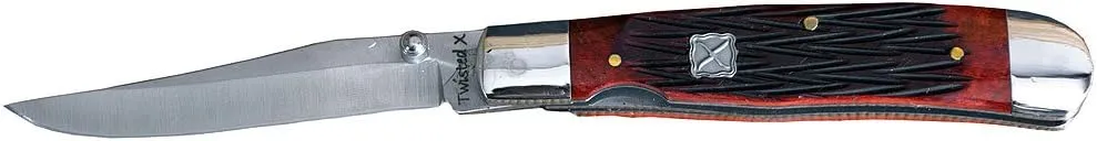 Twisted X Brand Red Bone Folding Trap Knife, (XL5020)