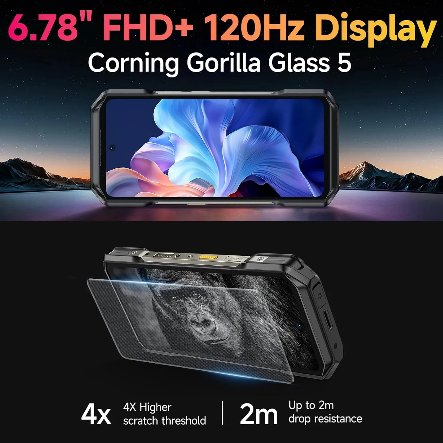 Ulefone Armor 27T Pro 5G Rugged Phone with Thermal Image Camera, MTK Dimensity 6300 5G, 24GB 256GB, 50MP 64MP 32MP, Android 14, 6.78”, 10600mAh/Wireless Charge, uSmart, GPS/NFC Unlocked Smartphone