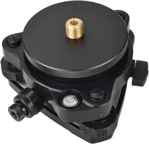 Universal Tribrach/Base for GPS RTK and Total Station Prisms, Black Aluminum Alloy Construction, Durable, 5/8" x 11 Thread for Surveying Equipment