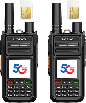 V1-9118 National Intercom & UHF Walkie Talkies - Long Range 5km with 5G Analog Dual Mode, POC 5000km Radio, Type-C Rechargeable Ideal for Rescue, Security, Construction Use for a Lifetime