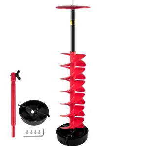 VEVOR 8" Ice Drill Auger – Adjustable & Durable