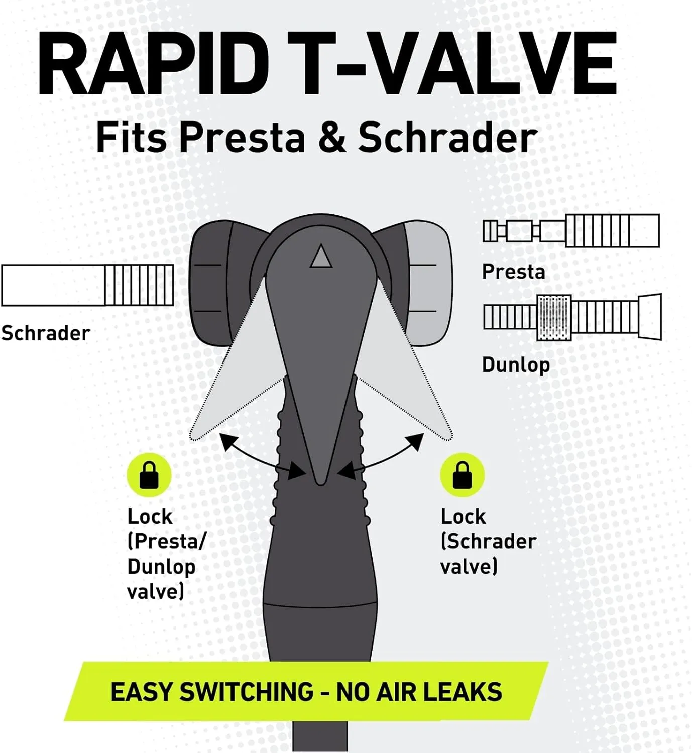 Vibrelli Vibrelli Bike Floor Pump with Gauge - High Pressure 160 PSI - Presta Valve Bike Pump Automatically Switches to Schrader - Bicycle Pump Comes with Glueless Puncture Kit