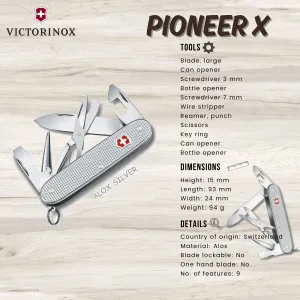 Victorinox Pioneer X (Alox Silver) | Multi-tool